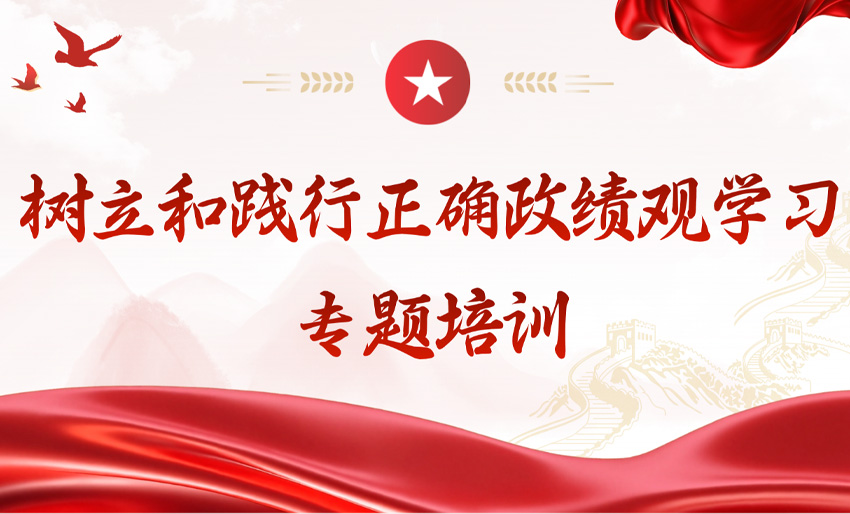 树立和践行正确政绩观学习教育专题培训