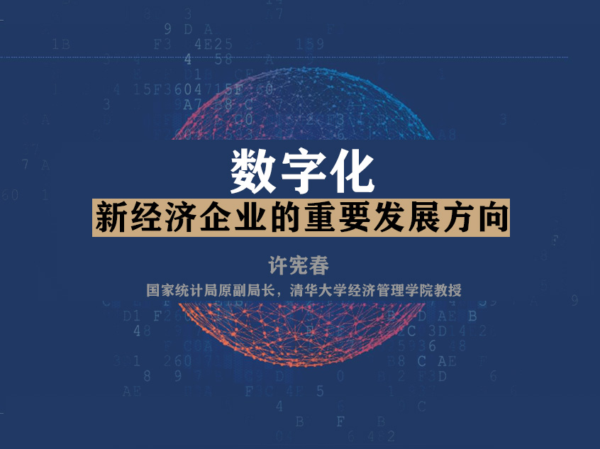 许宪春：《数字化——新经济企业的重要发展方向》