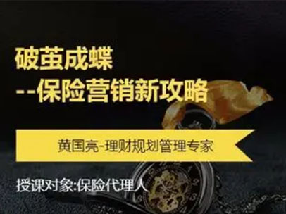 黄国亮：破茧成蝶——保险营销新攻略