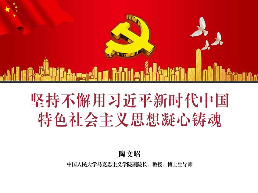 陶文昭：坚持不懈用习近平新时代中国特色社会主义思想凝心铸魂