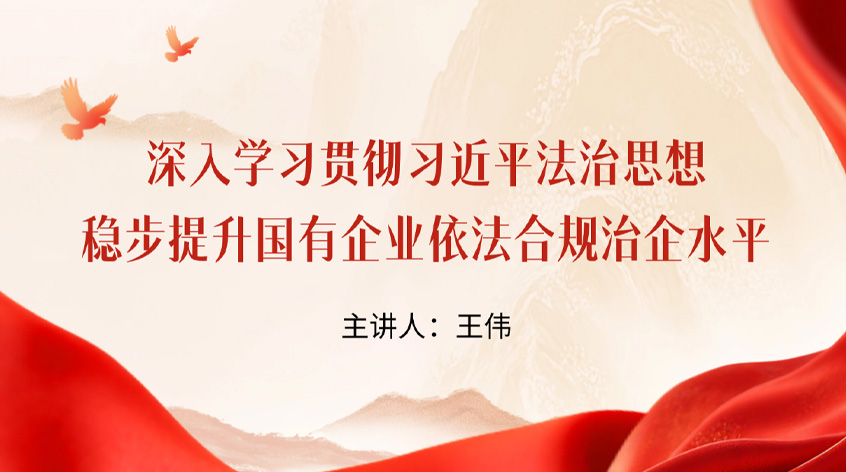 王伟：《深入学习贯彻习近平法治思想 稳步提升国有企业依法合规治企水平》