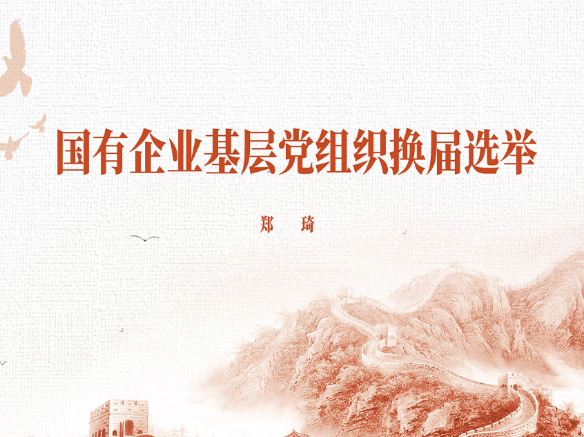 郑琦：国有企业基层党组织换届选举工作