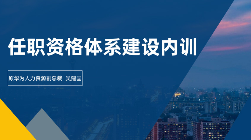 吴建国：《任职资格体系建设内训》