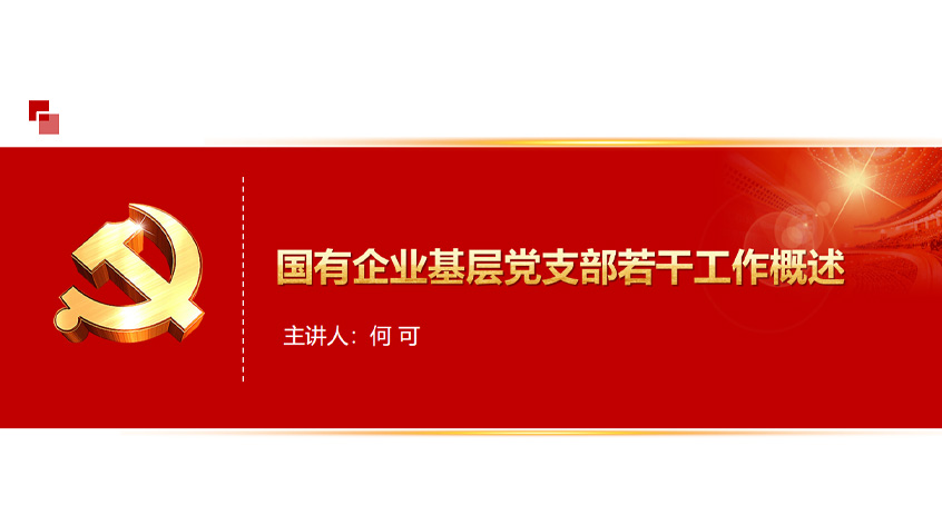 何可：国有企业基层党支部若干工作概述