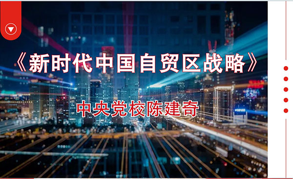 中央党校陈建奇：《新时代中国自贸区战略》