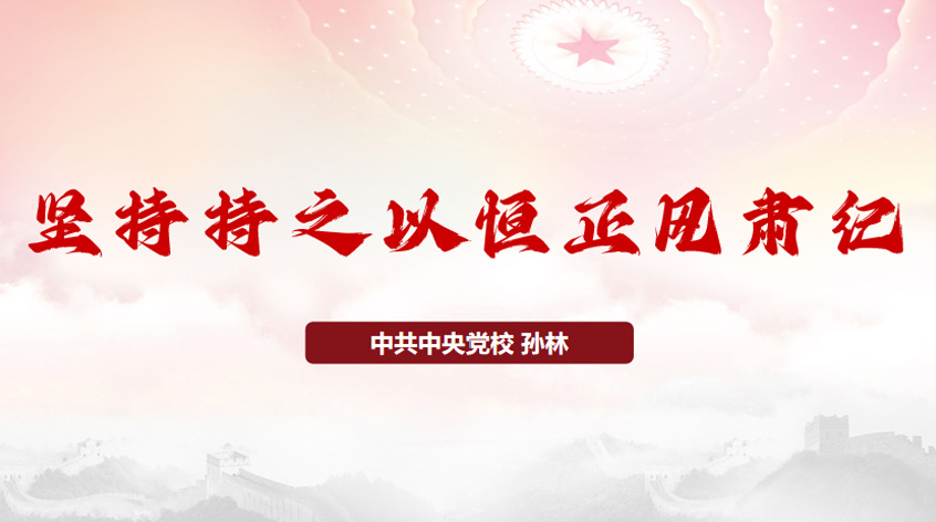 孙林：坚持持之以恒正风肃纪