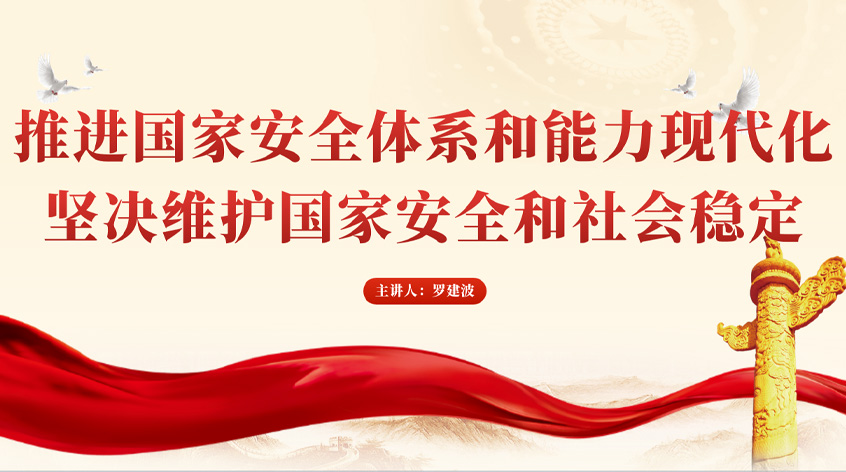 罗建波：推进国家安全体系和能力现代化，坚决维护国家安全和社会稳定